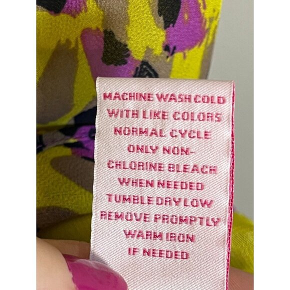 Matthew Williamson Dress M Green Animal Print Midi Tropical Retro Safari Floral - Picture 10 of 12